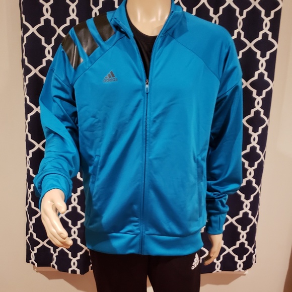 adidas Other - Adidas Track Jacket Three Stripe Blue & Black
